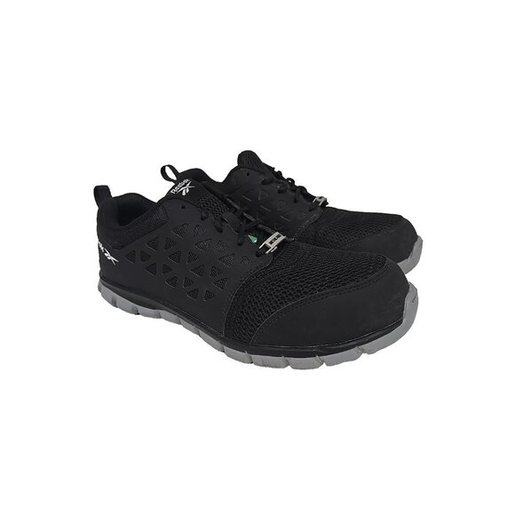 Reebok Work Men’s Sublite Safety Cushion Work Shoes IB4041 Black/Grey Size 10W